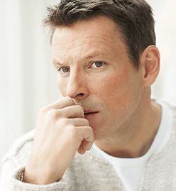 a man thinks about release during passion