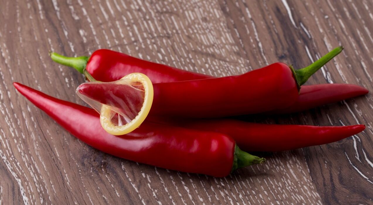 Chili pepper increases the level of testosterone in the male body and increases potency